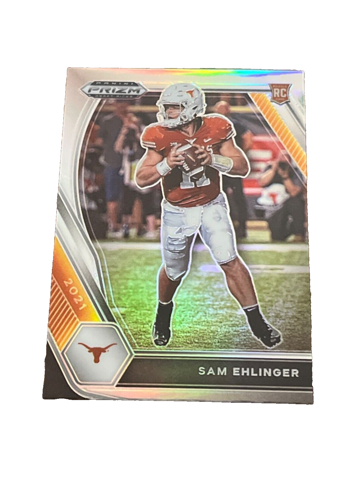 2021 Panini Prizm Draft Picks - Silver Prizm #131 Sam Ehlinger (RC)