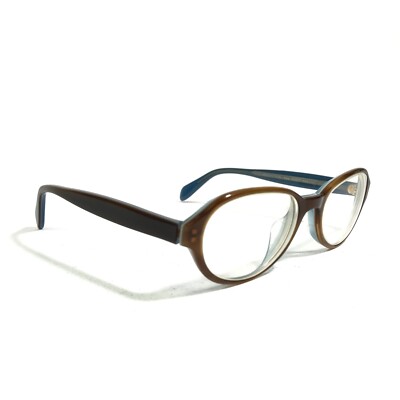 Oliver Peoples navy and brown Round optical glasses Oliver Peoples Hayton 18k with Barchan frame and Regal Blue  main image 4