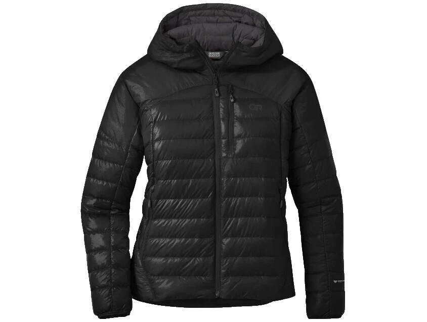 Abrigos sólido negro Outdoor Research, chaquetas y chalecos para Mujeres