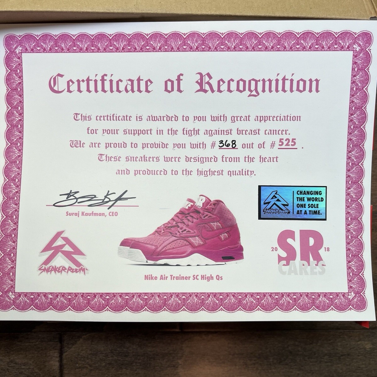 Air trainer SR cares Nike Air Trainer SC High QS Sneaker Room Cares 585125-600  main image 3