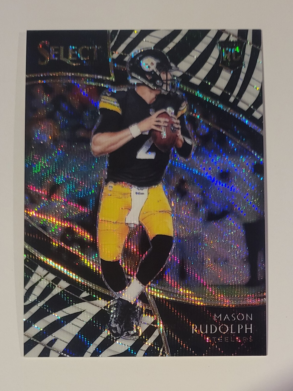 2018 Select Mason Rudolph Field Level Zebra Rookie Prizm