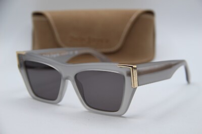 NEW PALM ANGELS PERI099 0907 GREY GOLD AUTHENTIC FRAMES SUNGLASSES 56-15