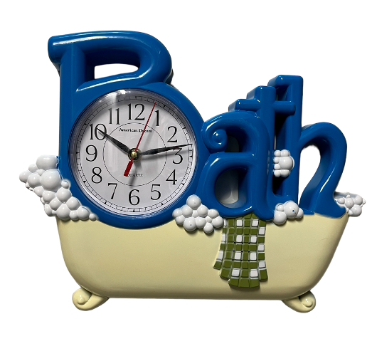Bathtub Bathroom Quartz Movement Wall Clock | eBay