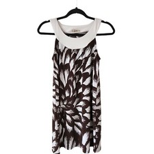 Forever 21 Y2K Chocker Abstract Art Sleeveless Shift Dress Medium