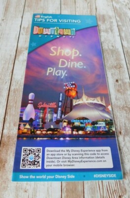 2014 Disney Downtown Disney ''Tips 4 Visiting'' GuideMap Guide Map Pleasure Island