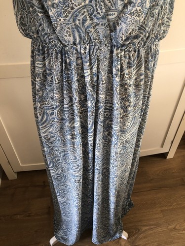 Ladies H&M Paisley Print Maxi Dress Size 12 Summer - Picture 4 of 10