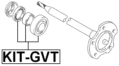 Kit de rodamientos de bolas eje trasero 40X80X23 para Suzuki Grand Vitara/Escudo Sq416/S Foto 2 de 3
