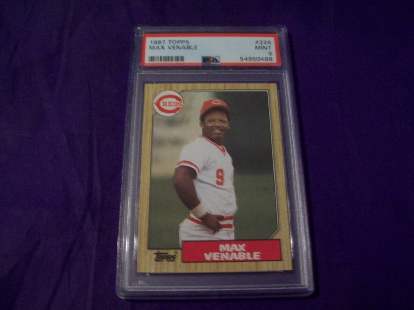 1987 TOPPS #226 MAX VENABLE (REDS) PSA 9