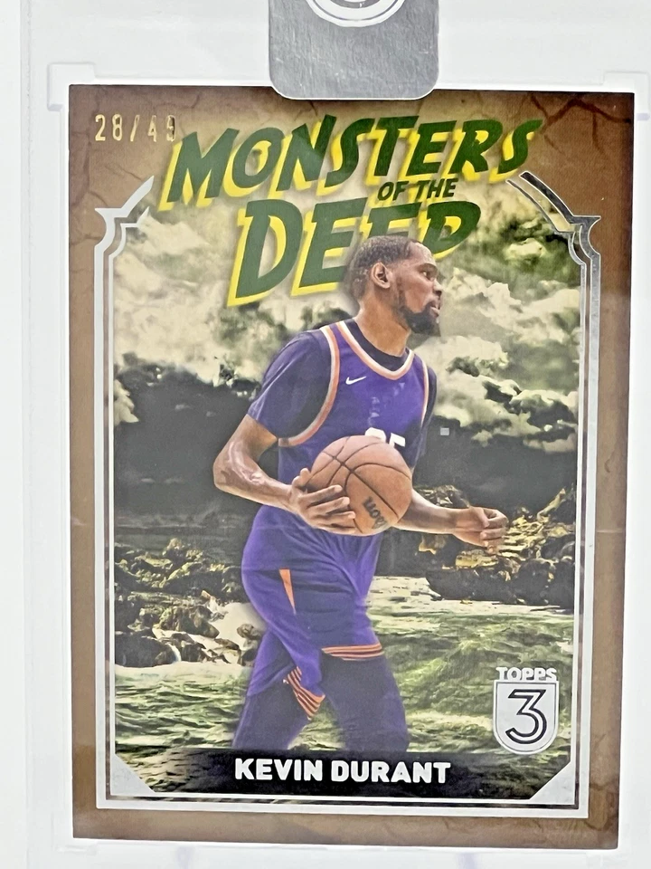 2024 Topps 3 Monsters Of The Deep  #MD-13 - Kevin Durant -  28/49 Pheonix Suns - image 3 of 4