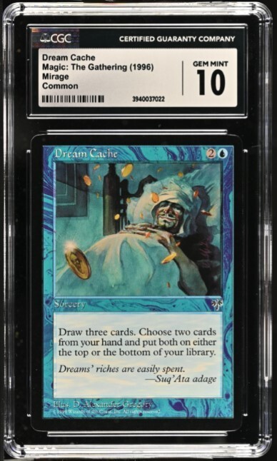 1996 Magic The Gathering DREAM CACHE CGC 10 MTG Mirage T202