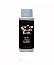 Love Your Western Boots 4 oz. ~ Cleaner Conditioner & Polish for Boot & Shoes, 