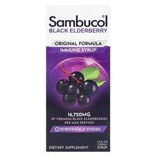 Black Elderberry Immune Syrup, Original Formula, 16,720 mg, 7.8 fl oz 230 ml 