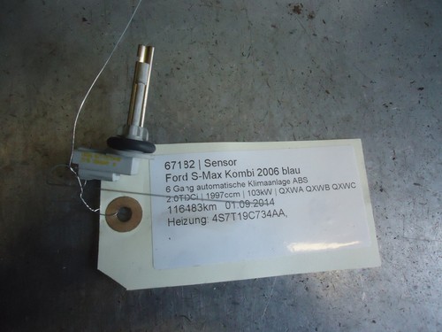 Ford S-Max Sensor Heizung: 4S7T19C734AA 2.0TDCi 103kW QXWA QXWB QXWC 67182