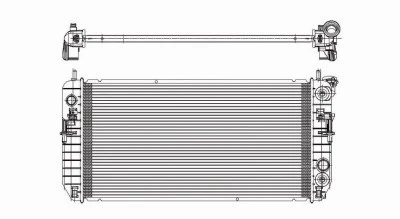 Радиатор для 06–08 Buick Lucerne 3,8 л однорядный GM3010492 25772258 - Изображение 2 из 4