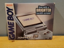 Nintendo Game Boy Advance SP - Pearl Blue With Box & Manuals. CIB. SEE PICTURES 