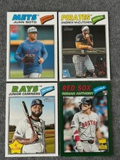 2026 Topps Heritage 4-Card Image Variation/SP Lot JUAN SOTO, ROMAN ANTHONY