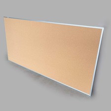 QUARTET Cork Bulletin Board 48" H x 96" w/ Aluminum Frame 2308 As-Is