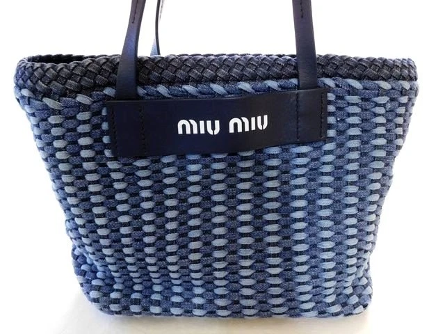 miu miu トートバッグ　ネイビー Blue Miu Miu Tote Bags & Handbags for Women for sale | eBay