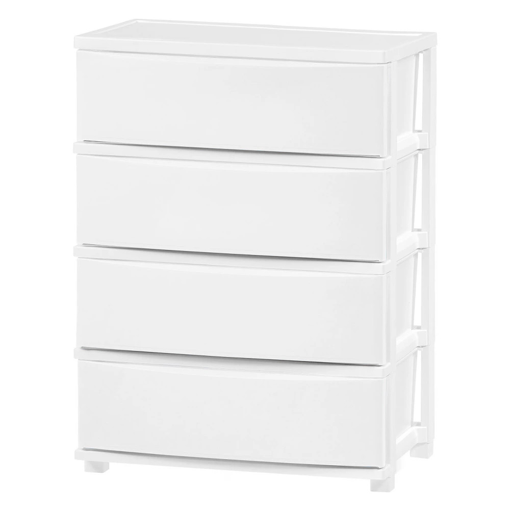 IRIS USA 4 широких выдвижных ящика для хранения вещей органайзер для спальни шкафа-купе гостиной 34190₽