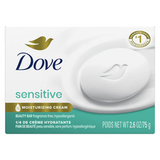 Dove Beauty Bar Soap Sensitive Skin Fragrance Free Hypoallergenic 2.6 oz