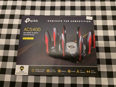 TP-LINK Archer C5400X 4 Port 1000 Mbps Tri-band Wireless Router (ARCHER C5400X)