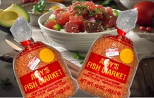 Two (2) lb. Hawaiian ALAEA SEA SALT Medium grains AMY'S FISH MARKET (POKE SALT)