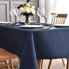 Jacquard Table Cloth Waving Pattern Water Proof Wrinkle Heavy Weight Soft