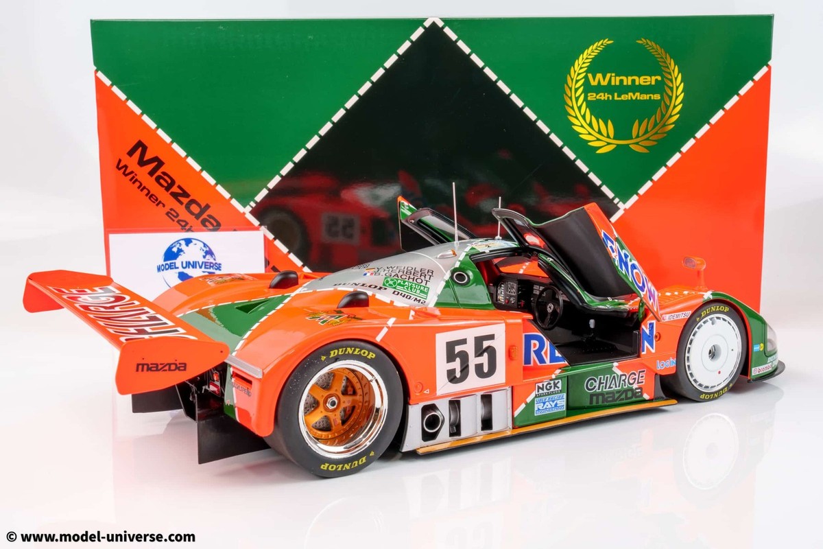 Mazda 787B 　MercedesC9 1/43 1/43 MAZDA 787B #55 Le Mans 24 Hours 100th Anniversary Winning Car