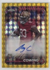 2024 Topps Chrome Rookie Yellow Geometric Refractor 5/75 Jacob Cowing Auto 2a9