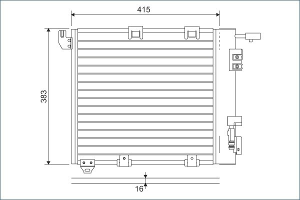 VALEO-OE 817506 Condenser, air conditioning for OPEL,VAUXHALL