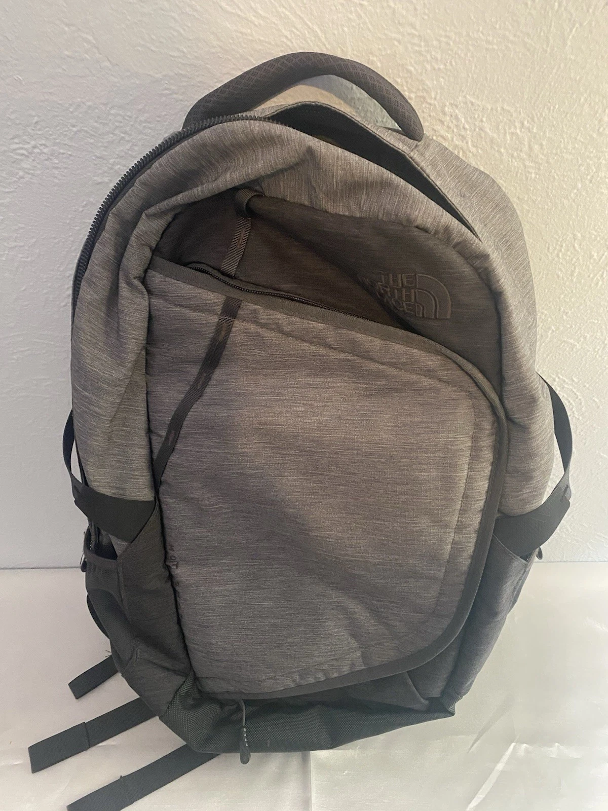 The North Face Backpack Gray Dual Compartment Durable Design