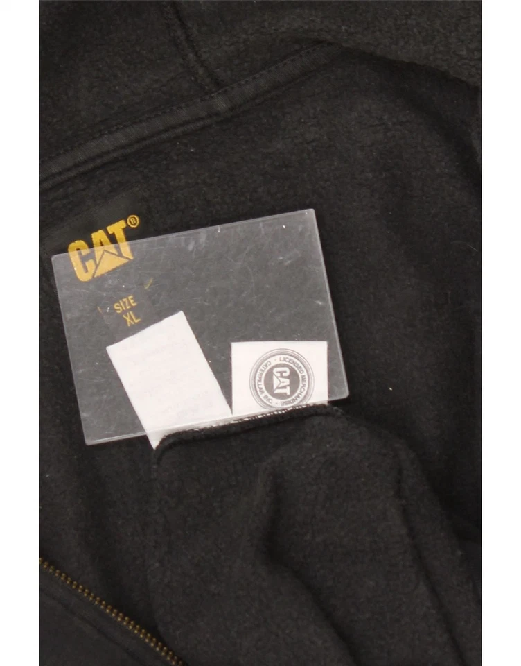 Suéter con capucha CAT para mujer de gran tamaño con cremallera Reino Unido 18 XL negro algodón AE04 Foto 3 de 3