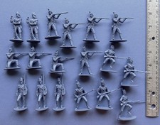 Vintage 1970s Airfix soft plastic 54mm Napoleonic British infantry toy soldiers