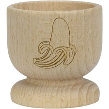 Eierbecher "geschälte Banane" aus Holz (EC00029522)