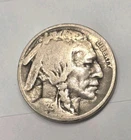 1925-S Buffalo Nickels, Lamination Error, About Good Condition.