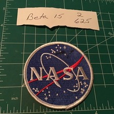 NASA Logo Embroidered Patch 3.0 X 3.0 inch - Iron on Sew on