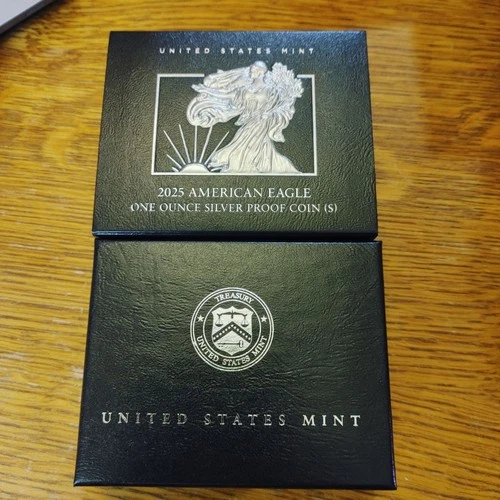 2025 S American Eagle One Ounce Silver Proof 25EM Coin OGP COA United States Min