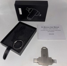 Lightning + USB-C Stick 128GB Flash Drive for iPhone, iPod, Androids & Computers