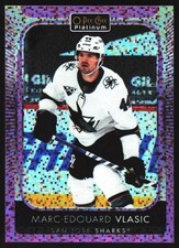 2021-22 O-Pee-Chee Platinum #163 Marc-Edouard Vlasic Violet-Pixels #/299