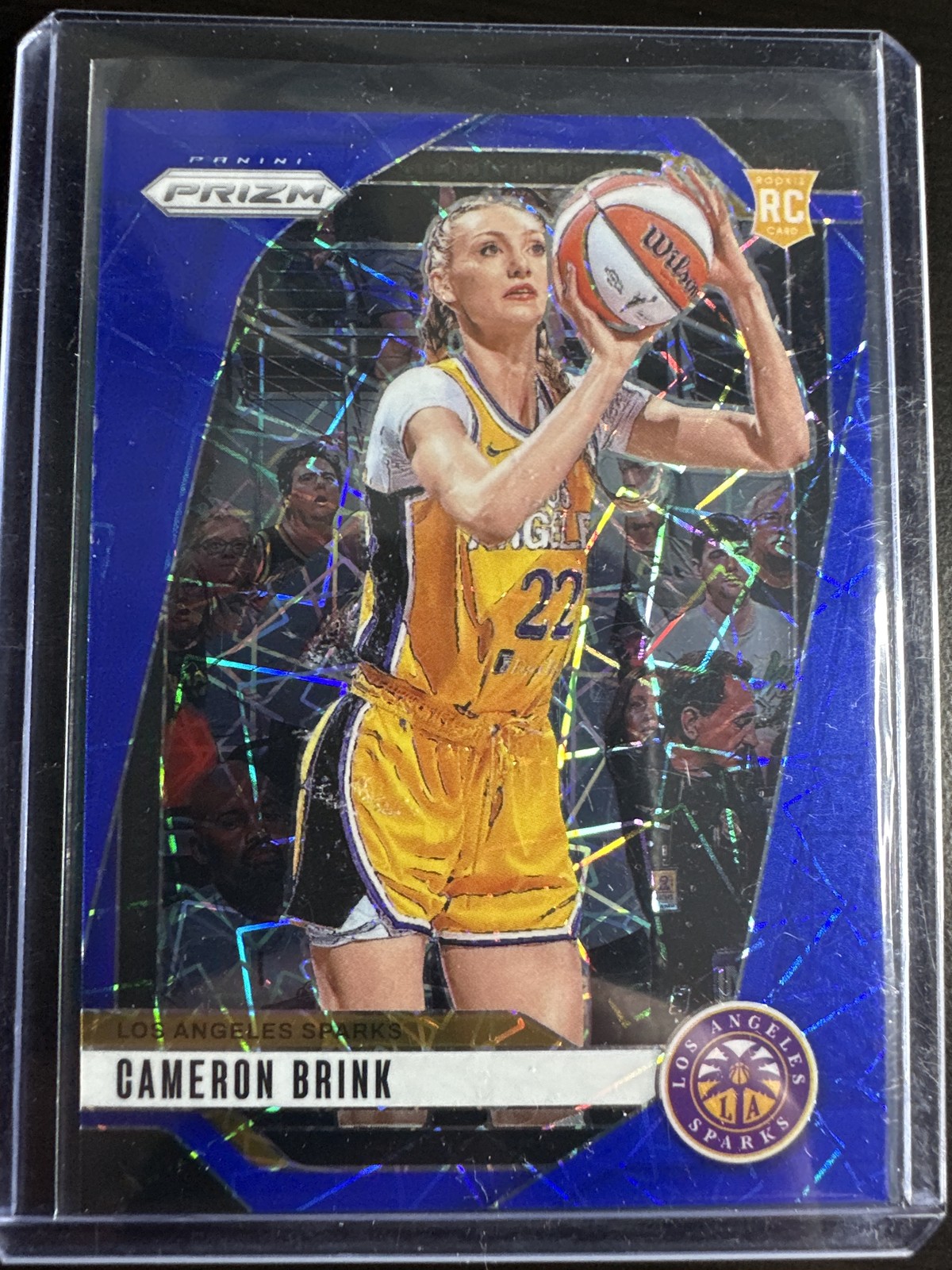 2024 Panini Prizm WNBA #127 Cameron Brink Blue Velocity Prizms
