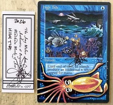 MTG High Tide Alter Altered Sketch Art Amy WEBER Magic