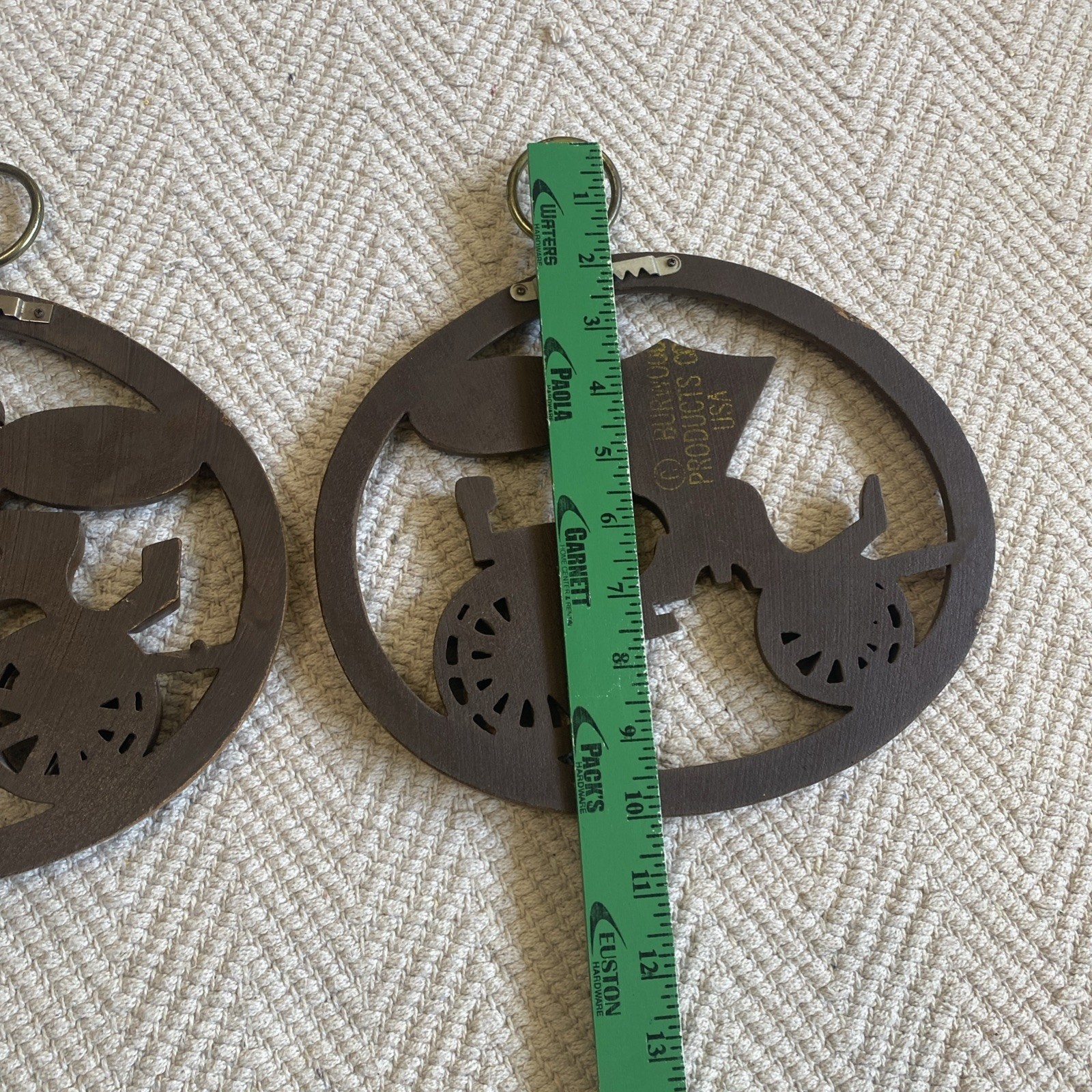 Vintage Burwood Products Company Hanging Wall Art Cars Brougham Great Condition