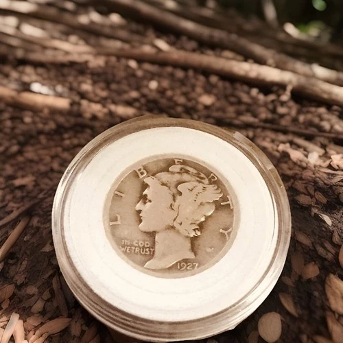 1927-P Mercury Dime, XF lot# MD1927