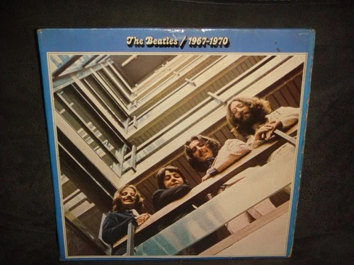 THE BEATLES - 1967-1970 BLUE ALBUM- 1973 - PCSP718 -DOUBLE VINYL LP RECORD ALBUM
