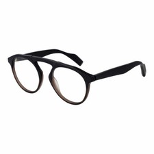 Yohji Yamamoto YY1027 621 Aviator Optical Frame Black Full Rim 50mm Men