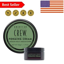 Men's Hair Forming Cream - Medium Hold & Shine for Textured Styles, 1.75oz