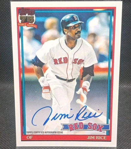 2026 Topps Series 1 Jim Rice 1991 Topps Baseball Autographs (RAW)