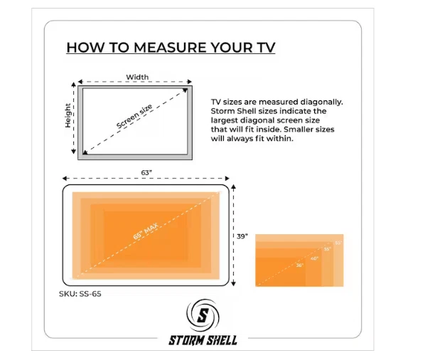 Storm Shell Waterproof Lock Impact Resistant Full Swivel Outdoor TV Enclosure  - Image 3 of 4