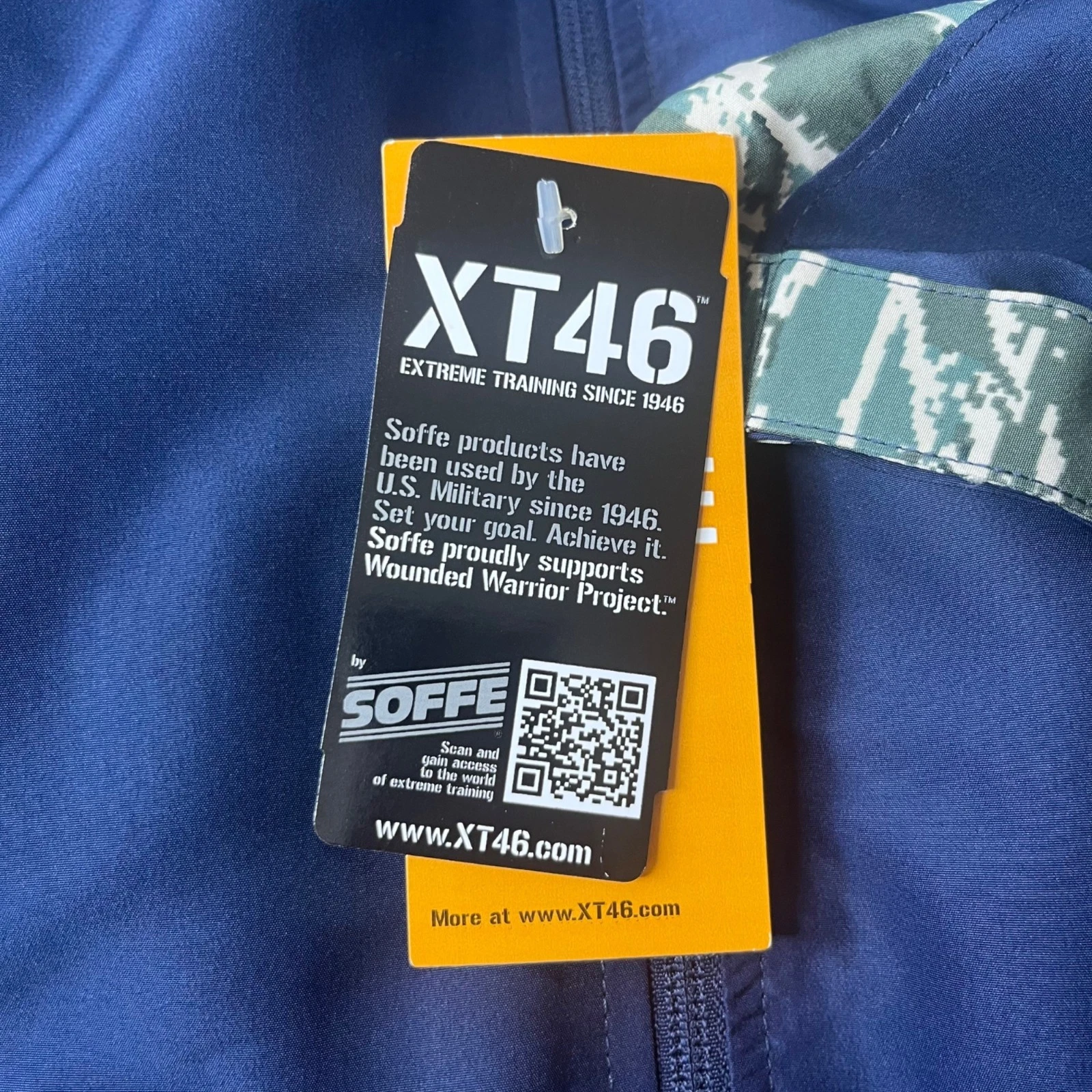 Soffe XT46 Zipper Jacket Mens Medium Blue New Camo Extreme Training - product detail image 12