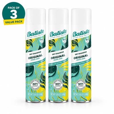 Pack of 3 Batiste Overnight Deep Cleanse Dry Shampoo 3.81oz Fresh Hair Spray